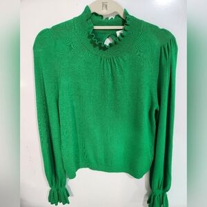 Womens &merci  viscose sweater blouse, size large